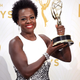 Viola Davis, star of ABC’s How to Get Away With Murder, poses with her trophy in Los Angeles Sept. 20, 2015, after becoming the first black woman to win the Emmy for Outstanding Lead Actress in a Drama Series.
Jason Merritt/Getty Images